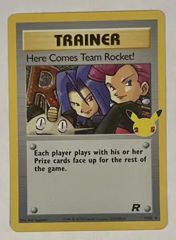 Pokemon TCG Here Comes Team Rocket! Celebrations: Classic Collection 15/82 Holo - Image 1