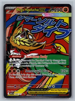 Mega Hawlucha ex 268/217 Mega Attack Rare Ascended Heroes Pokemon Near Mint - Image 1