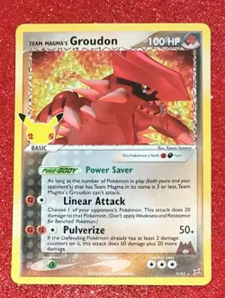 Pokemon TCG Team Magma's Groudon 25th Celebrations: Classic Collection Holo - Image 1