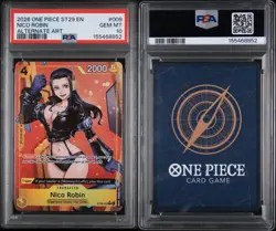 2026 ONE PIECE STARTER DECK ST29-EGGHEAD ALTERNATE ART #009 NICO ROBIN PSA 10 - Image 3