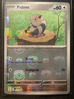 Pokemon TCG Pidove 071/086 Master Ball Reverse Holo - NM - Image 1