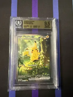 Disney Lorcana Elsa Enchanted & Pokemon Pikachu EX Graded Holo Card Lot - Image 3