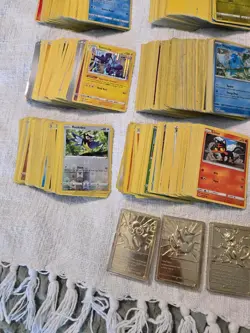 HUGE LOT OF OVER 1400 POKEMON CARDS GOLD BARS AND SEALED TIN FOIL CARDS INCLUDED - Image 5