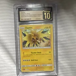 Zapdos CGC Pristine 10 Pokemon TCG Classic 012/034 Holo Trading Card - Image 1