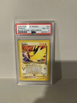 Zapdos - 2000 Pokemon Promo - Black Star Aoki Error - PSA 8 - #23 - Image 1