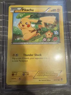 Pokemon Pikachu TCG Card 27/111 Furious Fists Regular Edition - Image 1