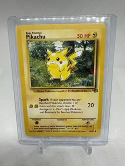 Pokemon TCG Jungle Pikachu Card 60/64 Unlimited Regular Common - Image 1