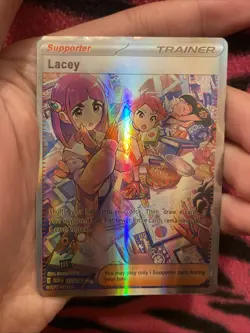 Lacey Special Illustration Rare Pokemon Trainer card from the Stellar Crown Set - Image 1