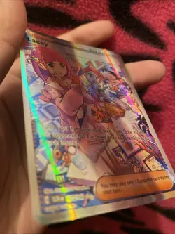 Lacey Special Illustration Rare Pokemon Trainer card from the Stellar Crown Set - Image 3