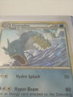 2010 Pokemon Gyarados Cracked Ice Holo Card 4/123 Hydro Splash Hyper Beam - Image 2