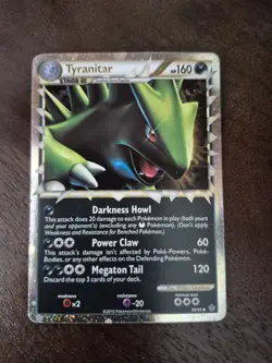 Pokemon TCG Tyranitar Prime Unleashed Holo Card 88/95 Rare - Image 1