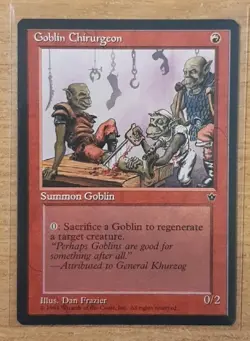 1994 MAGIC THE GATHERING FALLEN EMPIRES GOBLIN CHIRURGEON - Image 1