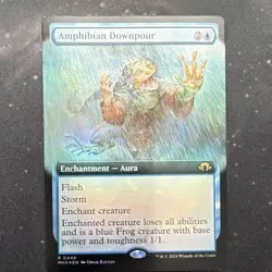 Wizards of the Coast Amphibian Downpour 449 MH3 Rare Blue Enchantment Aura - Image 1