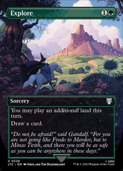 Explore - Silver Foil Extended Art LTC LP MTG - Image 1