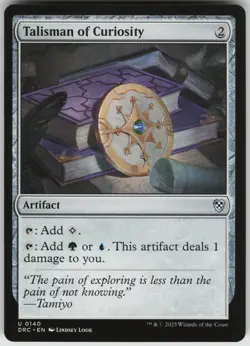 Talisman of Curiosity Commander: Aetherdrift 0140 Uncommon NM MTG - Image 1