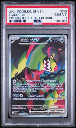 2024 POKEMON SFA EN-SHROUDED FABLE SPECIAL ILLUSTRATION RARE OKIDOGI EX PSA 10 - Image 1