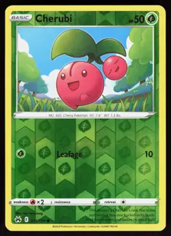 Cherubi 011/159 Common Crown Zenith Pokemon Reverse Holo Lightly Played - Image 1