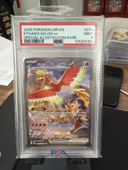 2025 Pokemon Scarlet And Violet Destined Rivals Ethan's Ho-oh EX #230 PSA 9 Mint - Image 1