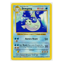 1999 Vintage Pokemon Dewgong Base Set Shadowless Common #25/102 Lightly Played - Image 1