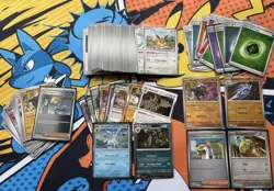 Pokemon TCG Prismatic Evolutions - 145 Bulk Lot C/U pokeball Reverse + R Holo NM - Image 1