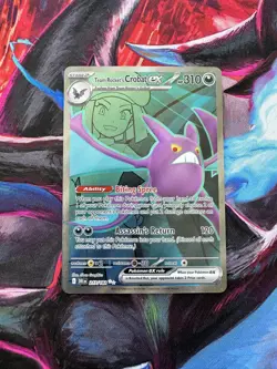 Team Rocket's Crobat ex 217/182 Ultra Rare Sv10: Pokemon Destined Rivals Holo NM - Image 1