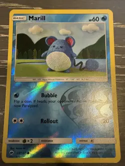Marill 34/147 - Reverse Holo - Burning Shadows - Pokemon TCG - Image 1