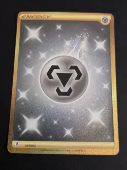 2021 POKEMON TCG METAL ENERGY 237 SWSH EVOLVING SKIES SECRET RARE GOLD HOLO MINT - Image 1