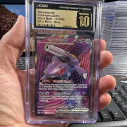 Genesect ex Pokemon Sv: Black Bolt 161/086 Ultra Rare Holo CGC Pristine 10 2025 - Image 1