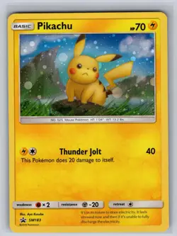 Pikachu - SM183 Holo Promo Sun & Moon Promo Pokemon NM - LP - Image 1
