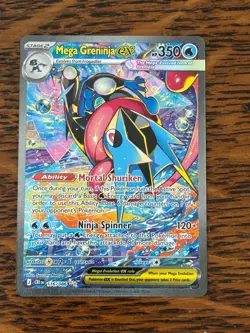 POKEMON TCG MEGA GRENINJA EX 116/086 SIR Me04: CHAOS RISING HOLO - Image 1