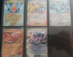 Pokemon Double Rare ex Holos X5 Bundle NM Modern Pokrmon S&V + Mega Evolution - Image 1