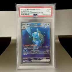 2023 Pokemon 151 Blastoise ex 200/165 SIR PSA 9 Mint Special Illustration Rare - Image 1