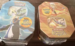 Pokemon Diamond & Pearl Empoleon LV.X & Infernape LV.X Special Foil Tin Lot - Image 1