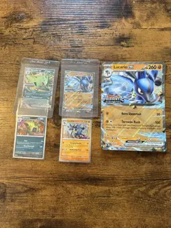 Pokemon Stamped Promos Prismatic Evolutions Lucario Tyranitar ex Premium - Image 1