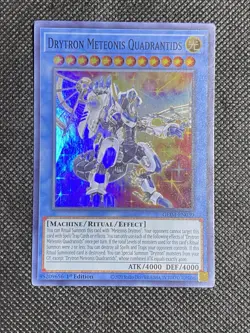 YuGiOh! Drytron Meteonis Quadrantids GEIM-EN030 Super Rare 1st Edition Near Mint - Image 1