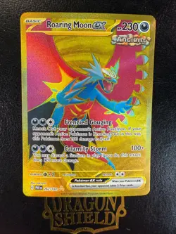 Roaring Moon ex 262/182 (Hyper Rare Gold Secret) Paradox Rift Near Mint Pokemon - Image 1