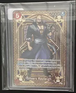 Bandai One Piece CCG Silvers Rayleigh OP09-005 SP Alt Art Foil English - Image 1