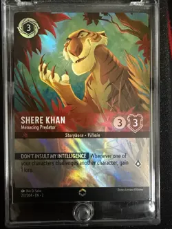 2023 Disney Lorcana En-2 Shere Khan #212 Menacing Predator Enchanted - Image 1