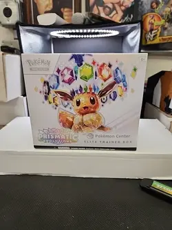 New Pokemon Center Prismatic Evolutions ETB Elite Trainer Box Sealed - Fast Ship - Image 1