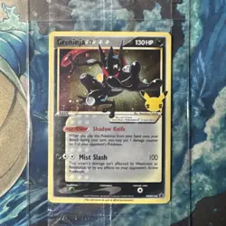 Sealed Greninja Gold Star SWSH144 Celebrations Black Star Promo Holo Pokemon TCG - Image 1