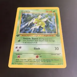 Scyther 26/64 Pokemon TCG Jungle Set 1st Edition Non-Holo - Image 3