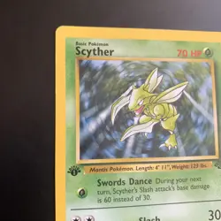 Scyther 26/64 Pokemon TCG Jungle Set 1st Edition Non-Holo - Image 4