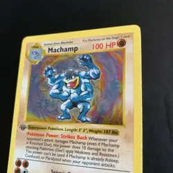 Machamp 8/102 Pokemon TCG Base Set Holo Shadowless 1st Edition - Image 4