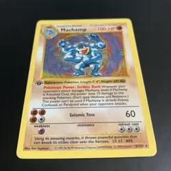 Machamp 8/102 Pokemon TCG Base Set Holo Shadowless 1st Edition - Image 5