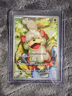Hisuian Growlithe 181/167 Sv06: Twilight Masquerade Holo Pokemon TCG - Image 1