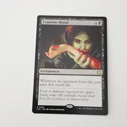 Wizards of the Coast Exquisite Blood LCC Rare Black Enchantment 0195 English - Image 1