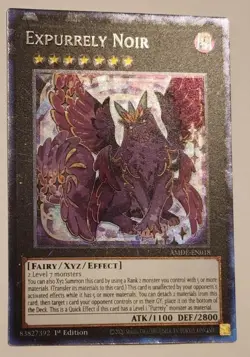 Yugioh Expurrely Noir AMDE-EN018 Collector’s Rare 1st Edition Near Mint - Image 2