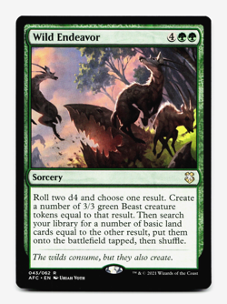 Wild Endeavor [Commander: Adventures in the Forgotten Realms] MTG Magic 🌳 - Image 1