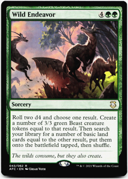 Wild Endeavor [Commander: Adventures in the Forgotten Realms] MTG Magic 🌳 - Image 3