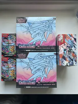 Pokemon TCG Chaos Rising - PKC ETB x2, Booster Box x1, Booster Bundle x2 - Image 1